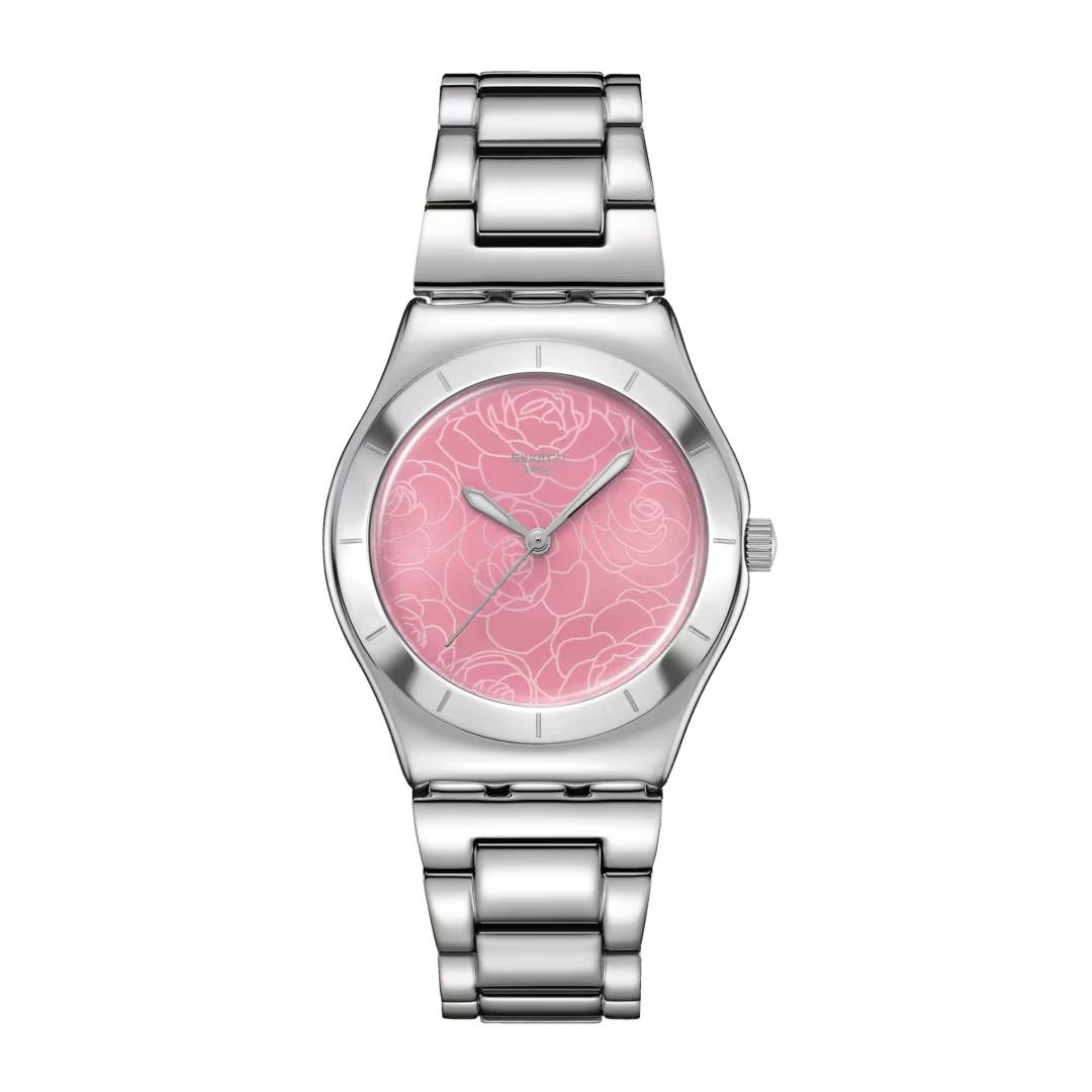 Orologio Donna Swatch PETAL CHARM Rosa Quarzo Acciaio YLS234G