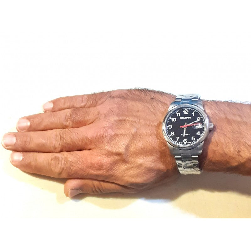 Orologio Uomo Calypso Gomma Quarzo Solo Tempo Acciaio Nero K5872/6