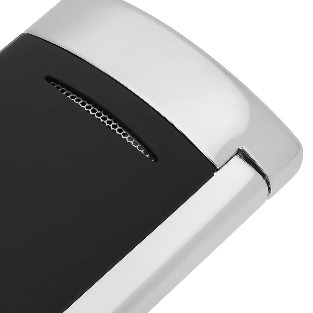 Accendino Uomo Dupont MiniJet Acciaio Nero Satinato 010815