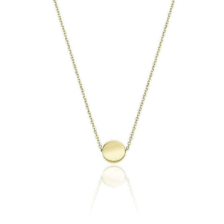 Collana Donna Chimento Oro Giallo 18 KT Disco Lucido 1G10267ZZ1450