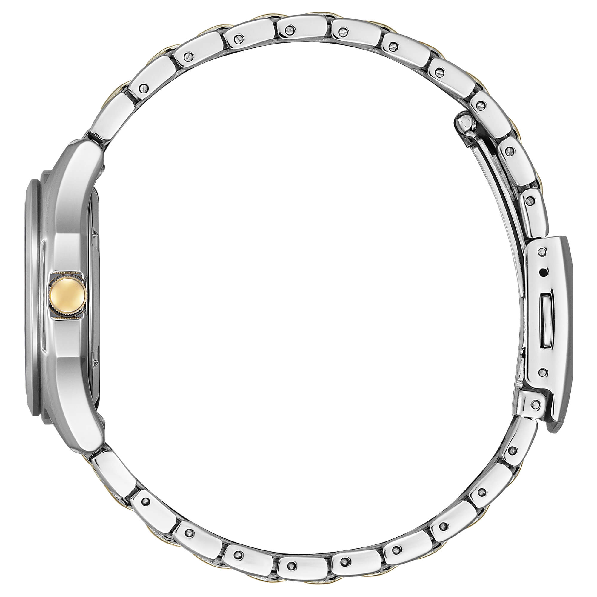 Orologio Donna Citizen Eco Drive Acciaio Bicolore Solo Tempo Data Bianco FE2116-85A