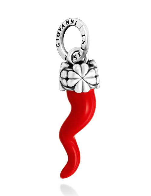 Charm Donna Giovanni Raspini Argento 925 Corno Rosso 12476