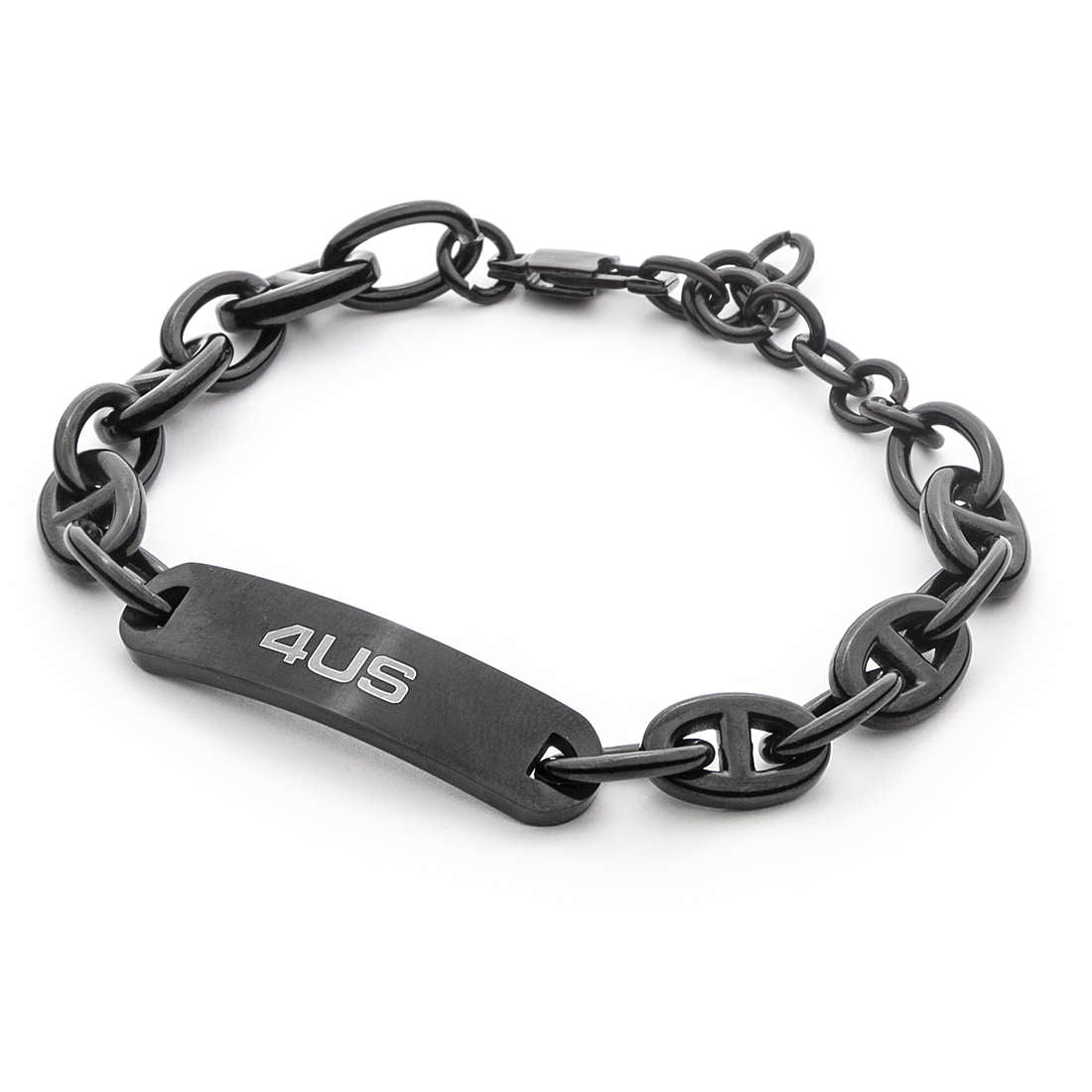 Bracciale Uomo 4US Cesare Paciotti Acciaio Finitura Nera 4UBR4498