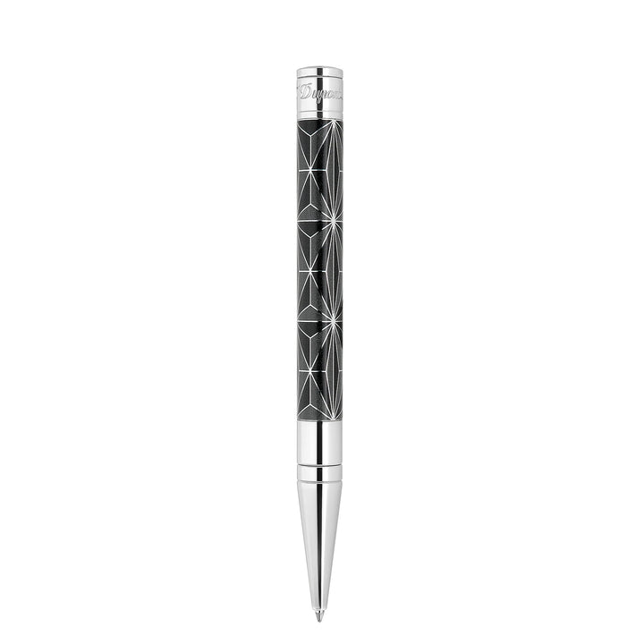 Penna Uomo Dupont Biro Acciaio Smalto Nero Punto Di Fuoco 275070