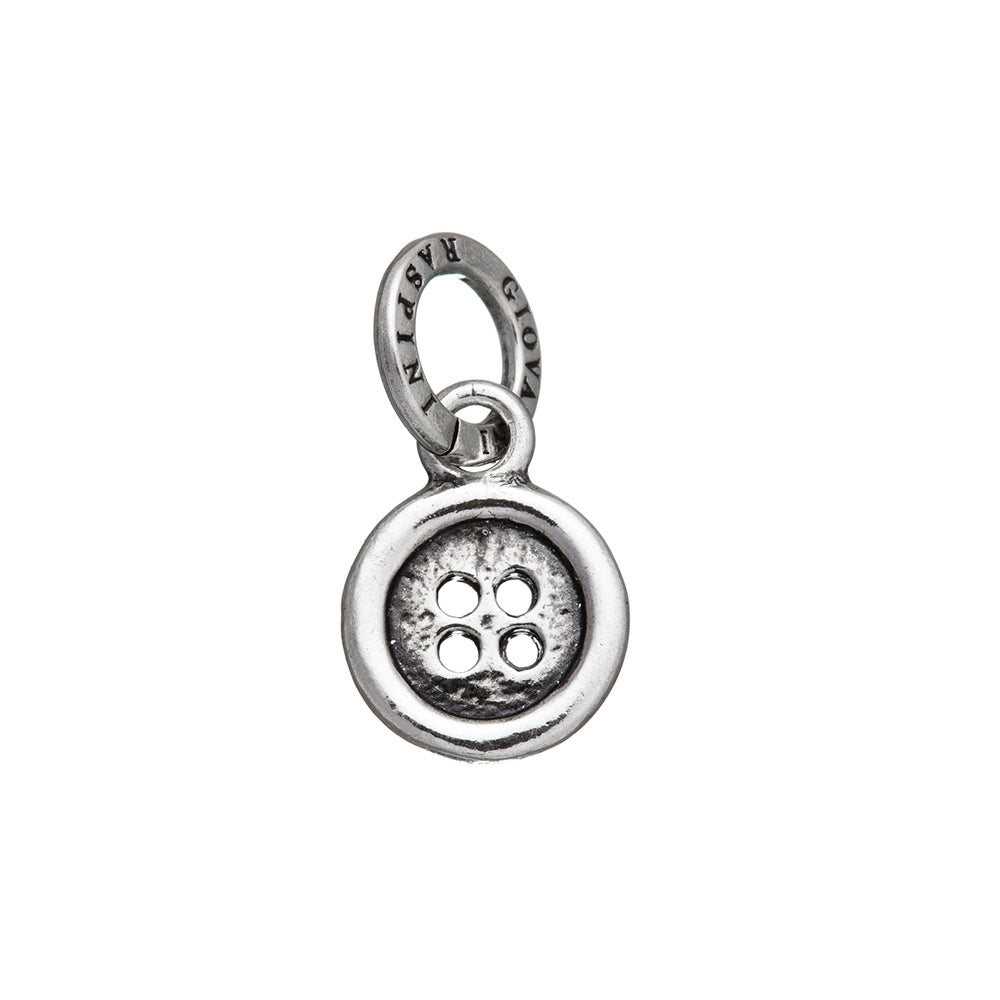 Charm Unisex Giovanni Raspini Argento 925 Ciondolo Bottone Realizzato A Mano 09658