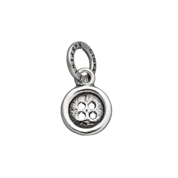 Charm Unisex Giovanni Raspini Argento 925 Ciondolo Bottone Realizzato A Mano 09658