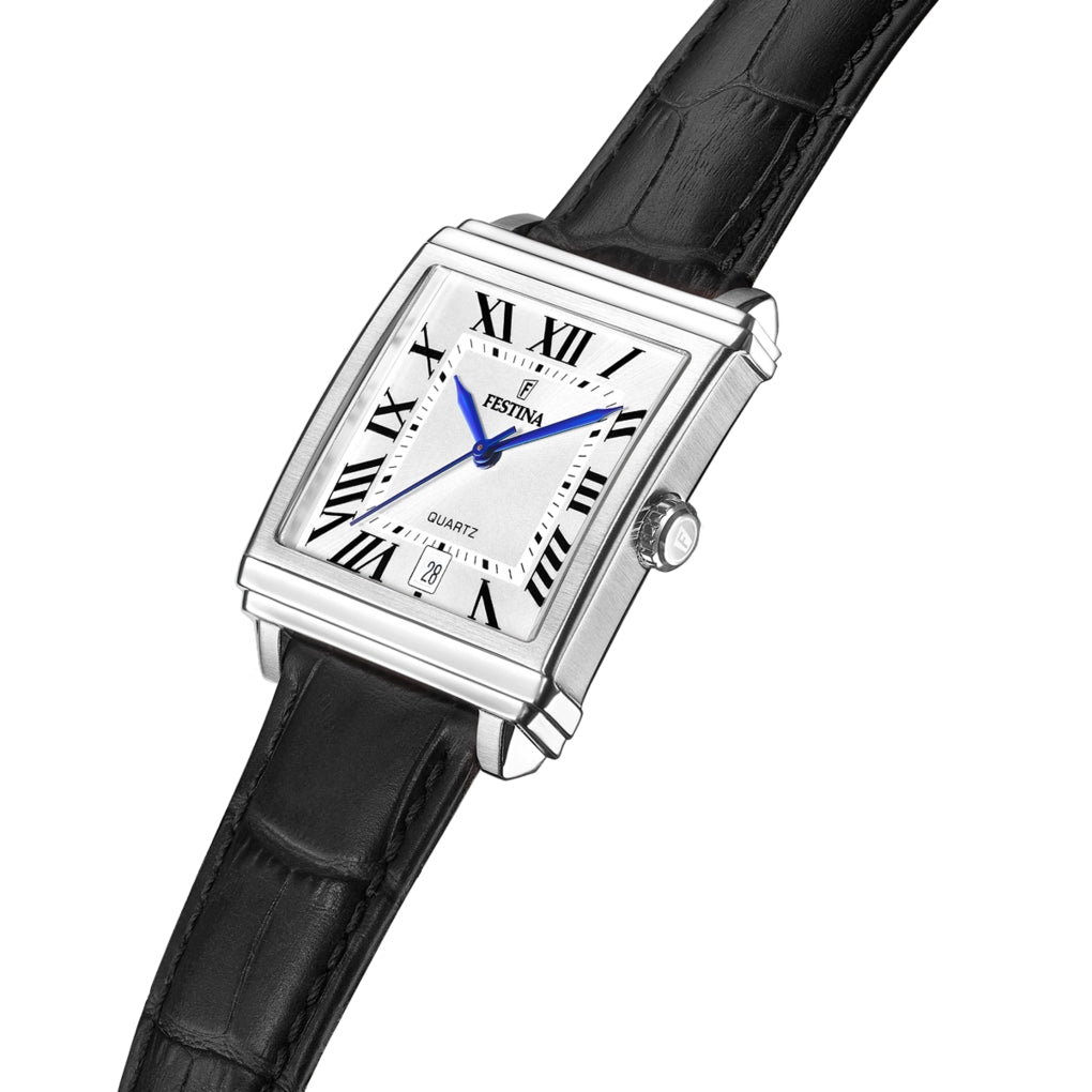 Orologio Uomo Festina Grande Acciaio Quarzo Pelle Nero F20681/1