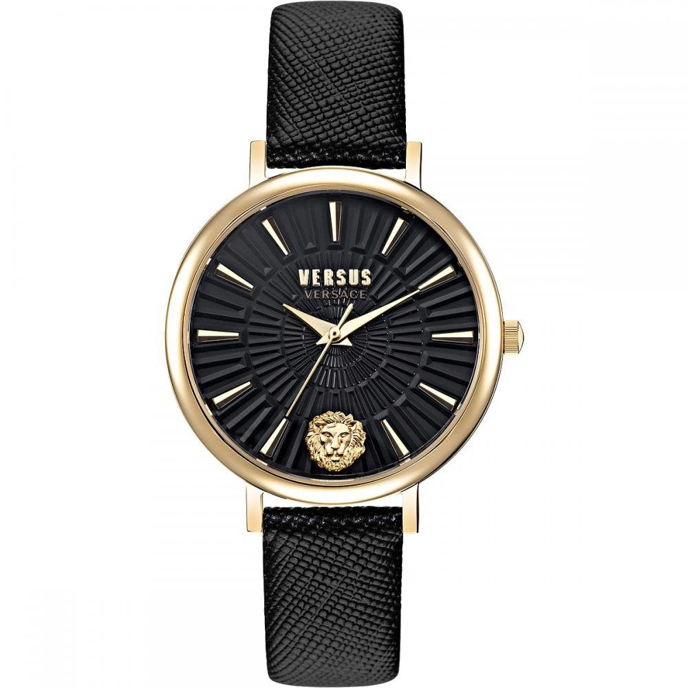Orologio Donna Versus By Versace Acciaio Dorato Pelle Quarzo Solo Tempo Leone VSP1F0221