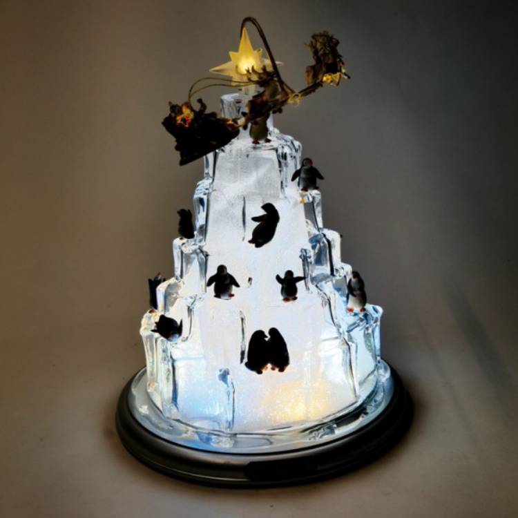 Scultura Natalizia Il Mondo Dei Carillion Iceberg Babbo Natale Slitta 64054