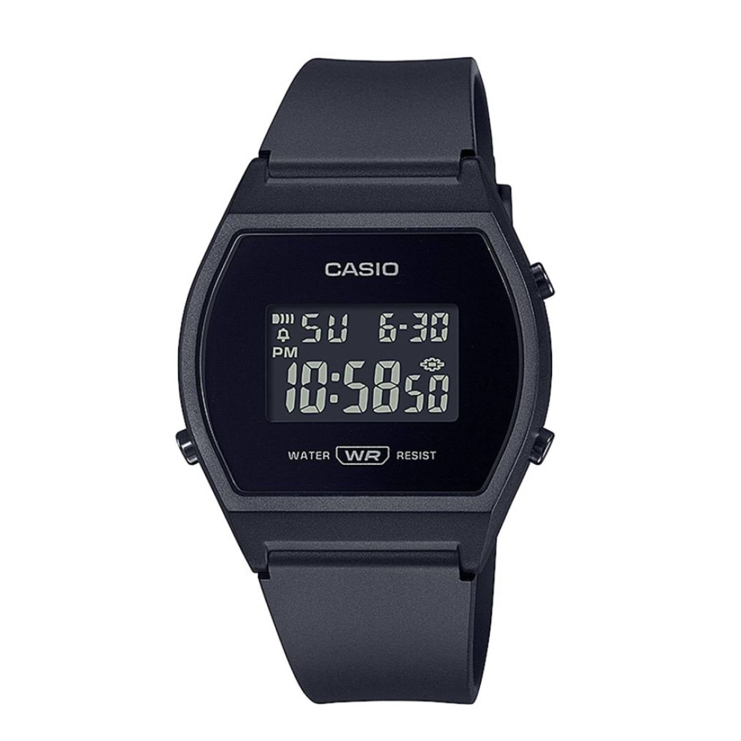 Orologio Unisex Casio Gomma Nero Digitale LW-204-1BEF