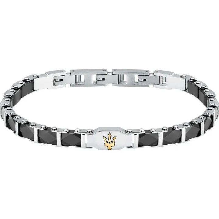Bracciale Uomo Maserati Acciaio Ceramica Nera JM424ATZ44