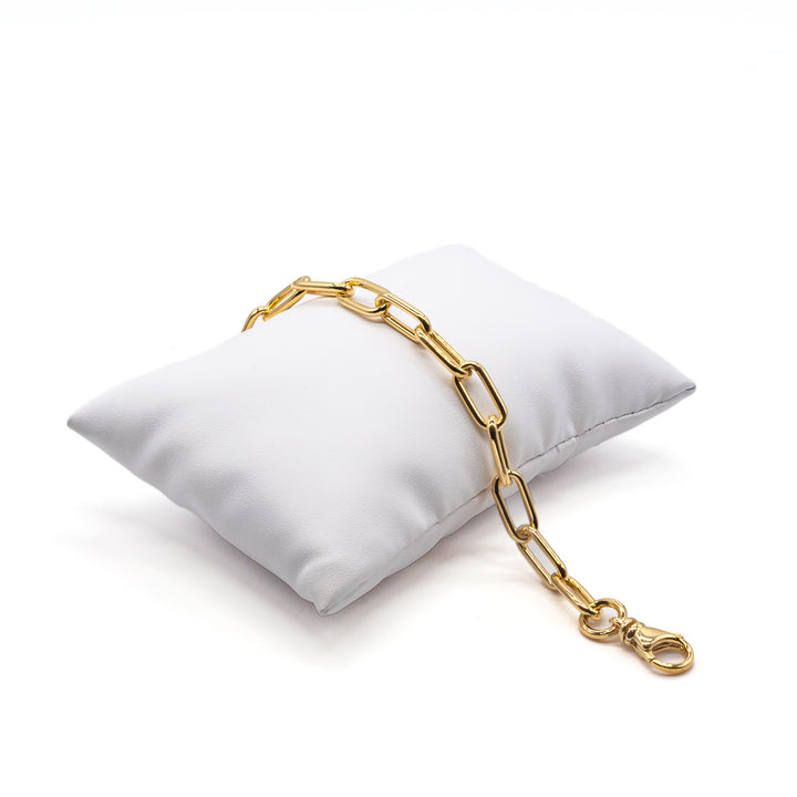Bracciale Donna Re Mida Argento 925 Dorato A Catena B001