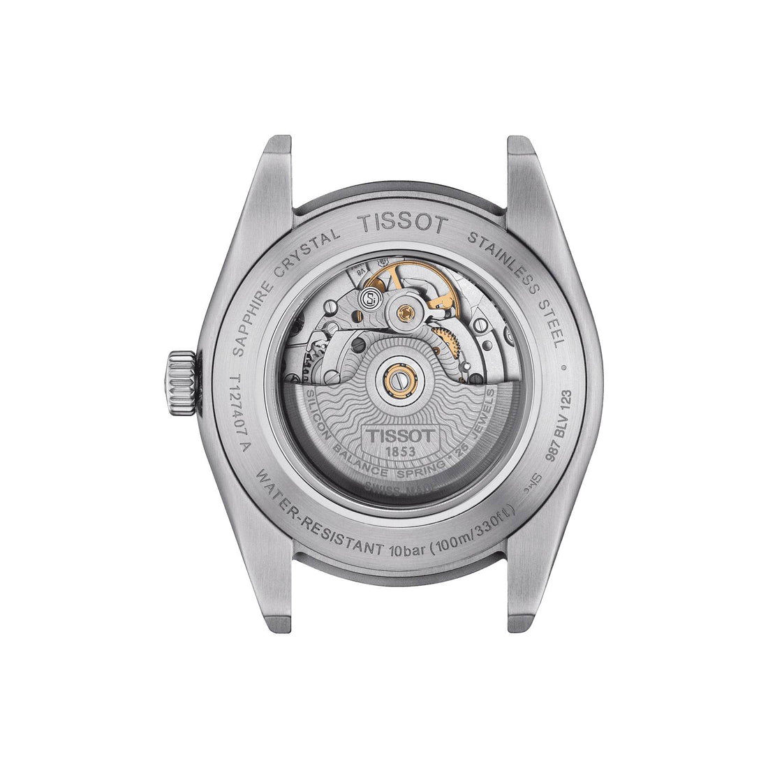 Orologio Uomo Tissot Acciaio Automatico Gentelman Powermatic 80 Verde T1274071109101
