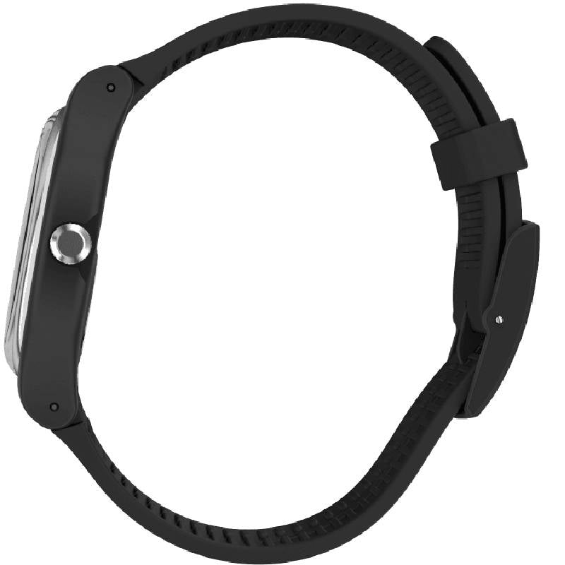 Orologio Uomo Gomma Resina Swatch Quarzo Solo Tempo Nero Timefortime SO29B100