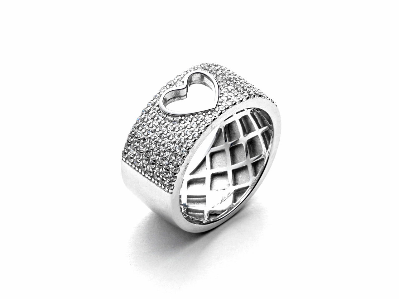 Anello Donna a fascia in acciaio 4Us Cesare Paciotti  4UAN5727W/16