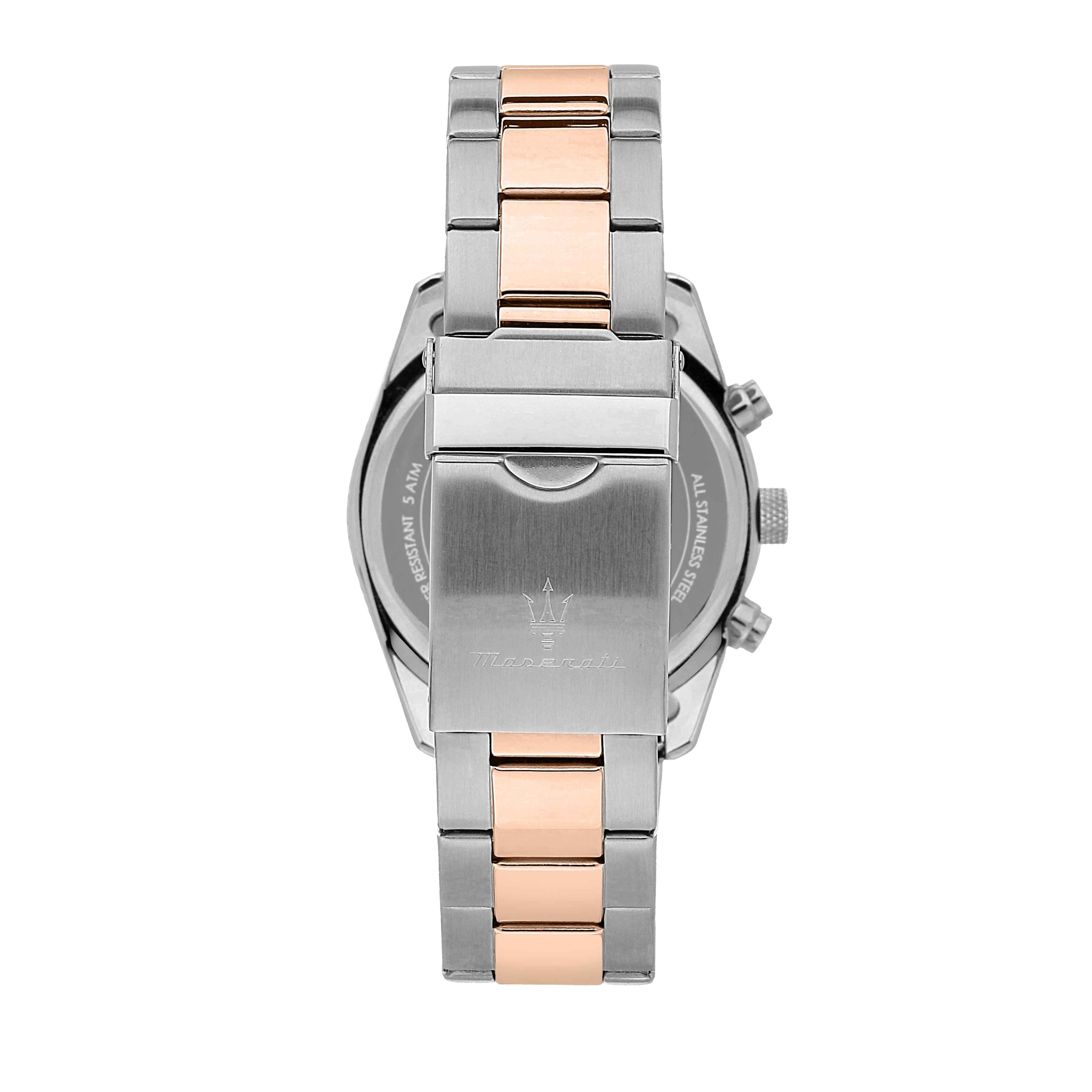 Orologio Uomo Maserati Set Box Bracciale Acciaio Rosè Quarzo Cronografo R8853151003