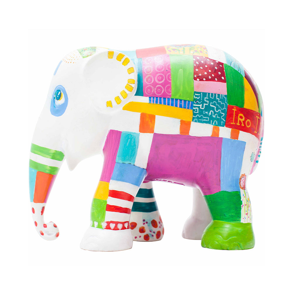 Scultura Elefante Onlylux Iro Iro 10cm Resina Dipinto A Mano 8858831232419