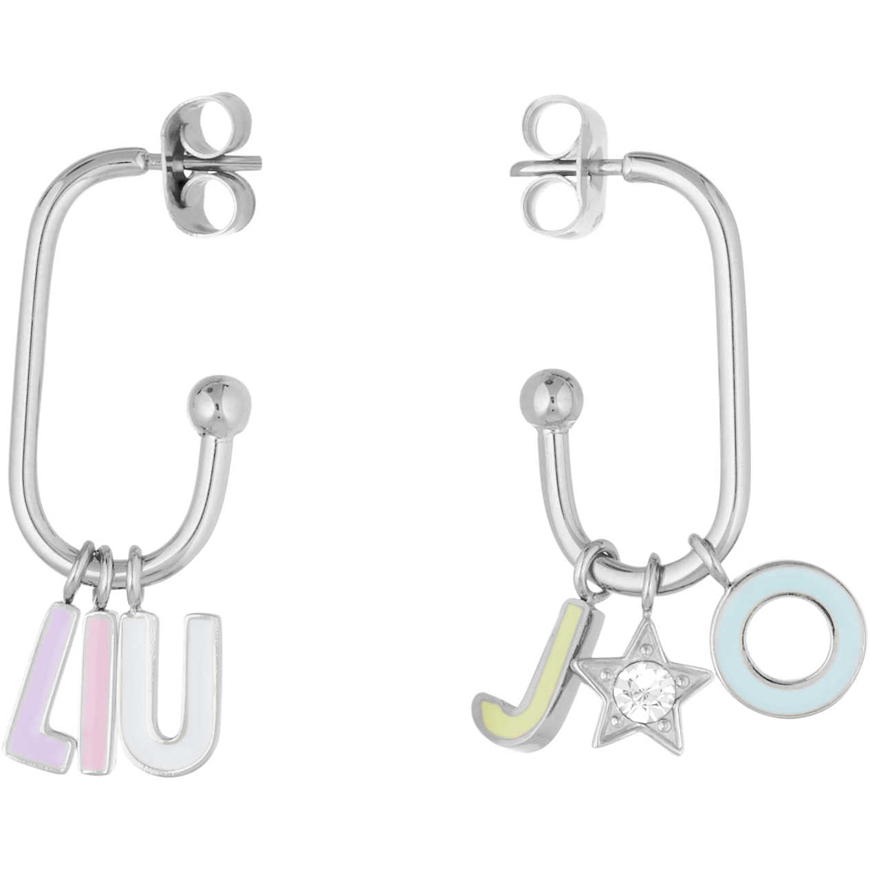 Orecchini Donna Liu Jo Acciaio Charm Logato LJ1717