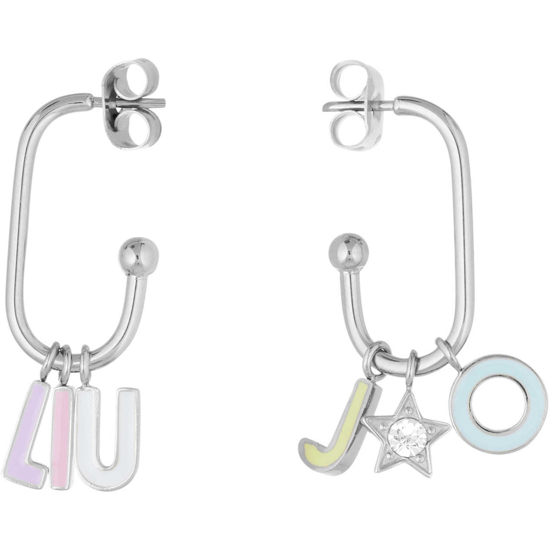 Orecchini Donna Liu Jo Acciaio Charm Logato LJ1717