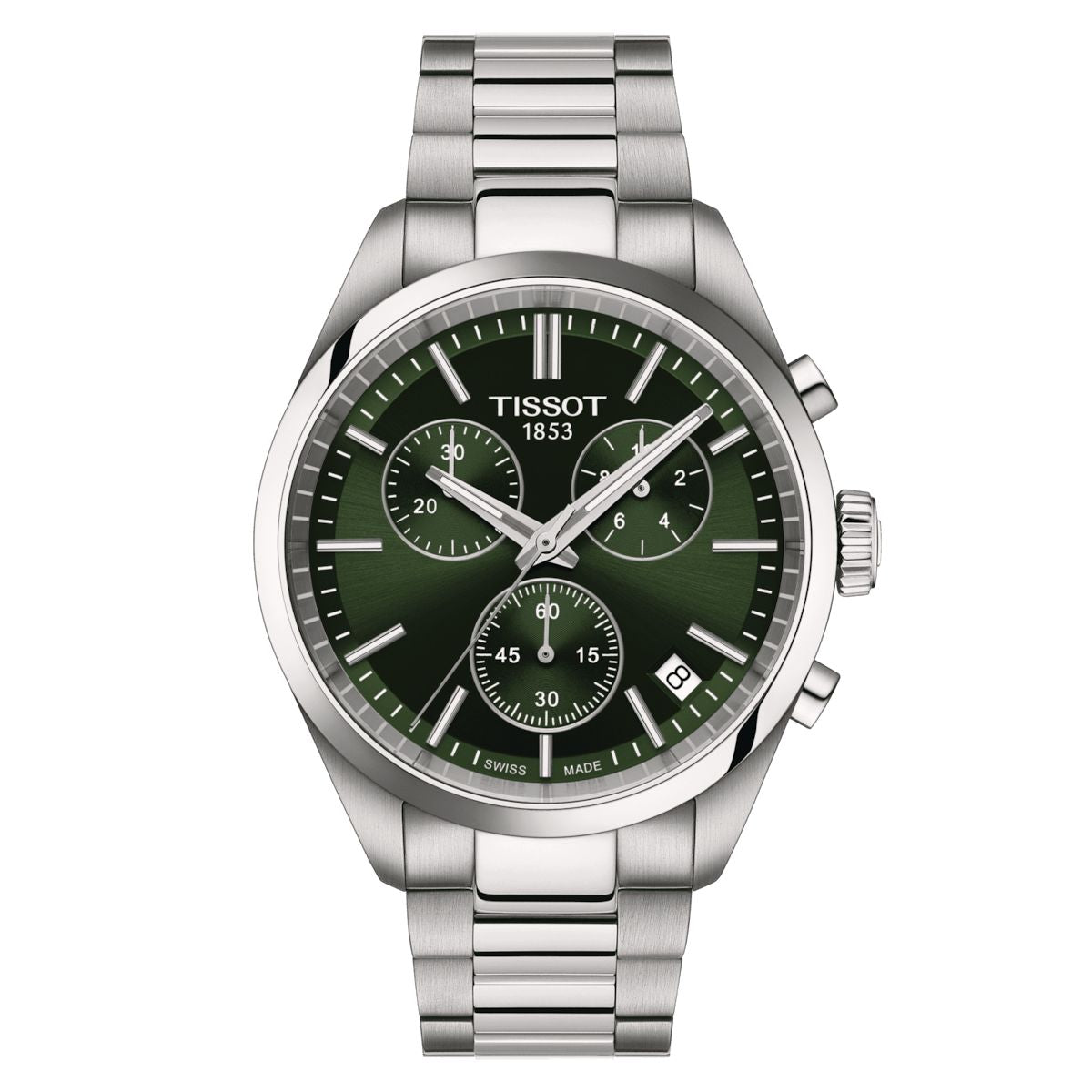 Orologio Uomo Tissot PR100 Verde Lucido Quarzo Cronografo Data T1504171109100