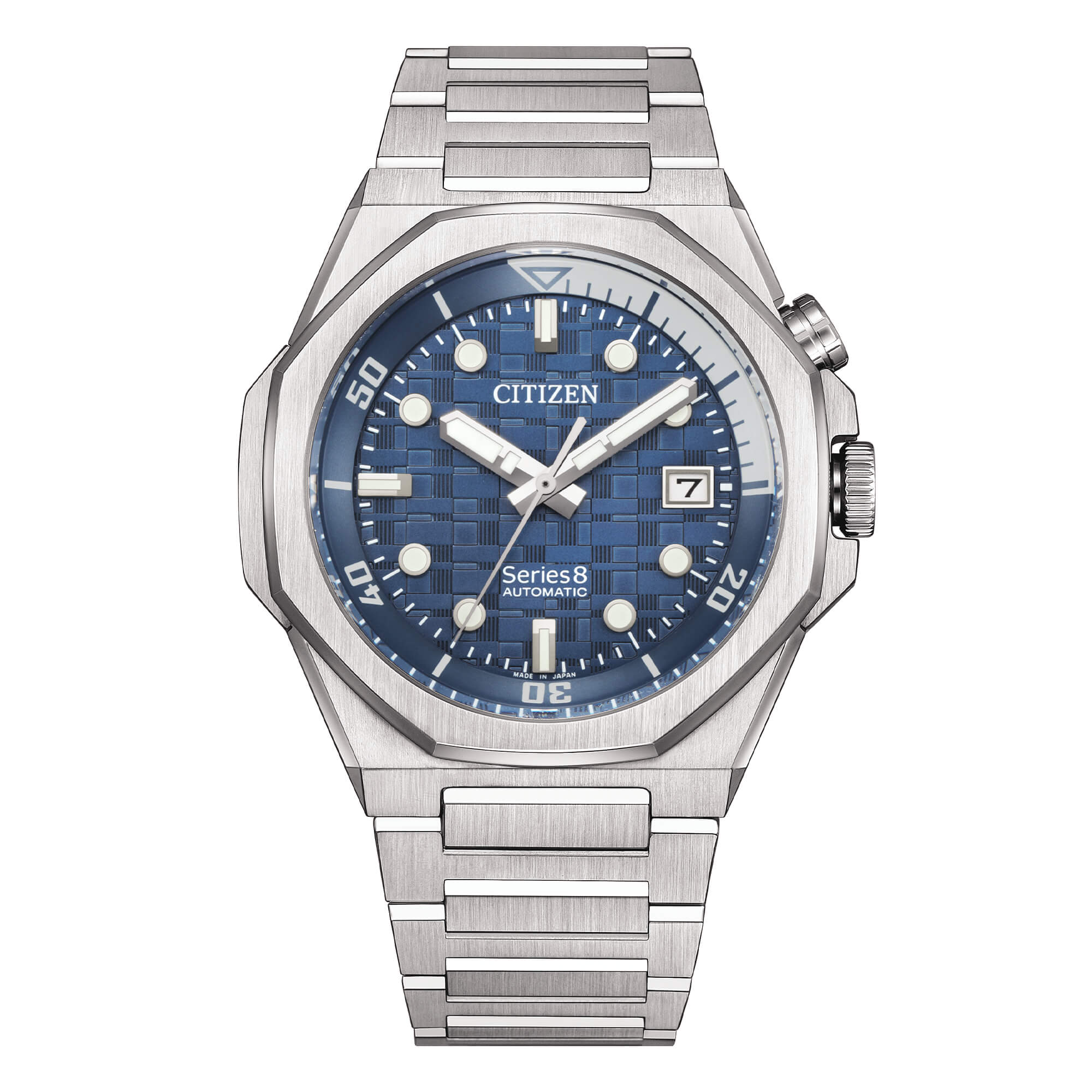 Orologio Uomo Citizen Serie 8 Automatico Blu Acciaio NB6060-58L