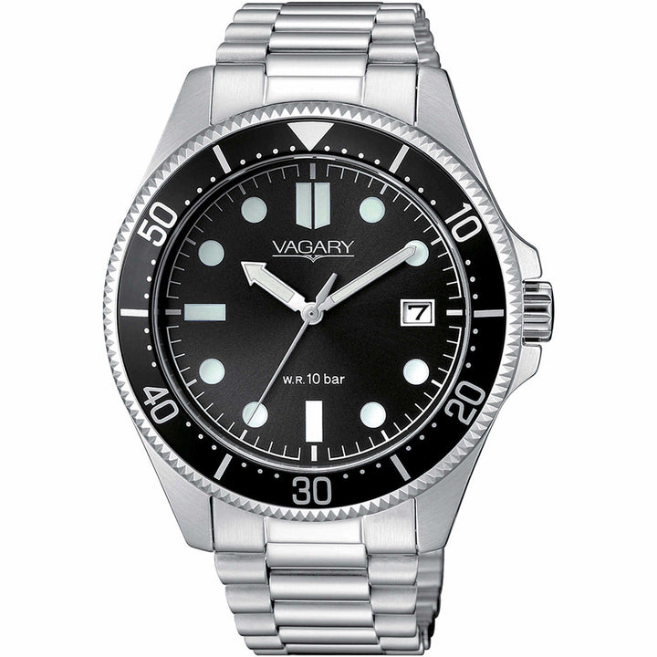 Orologio uomo solo tempo Vagary By Citizen Acqua39  cinturino jubilee VD5-112-51