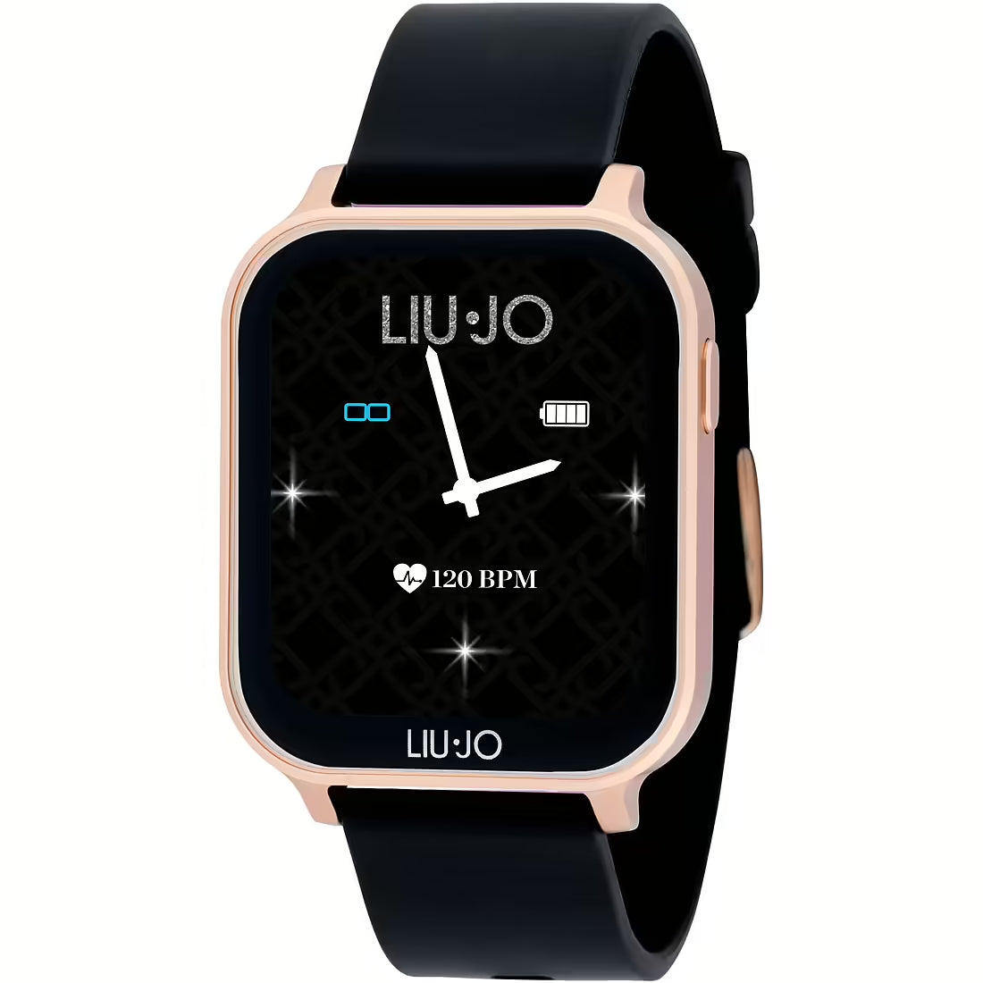Orologio Uomo Acciaio Rosè Liu Jo Smartwatch Touch Voice Energy  Gomma SWLJ119