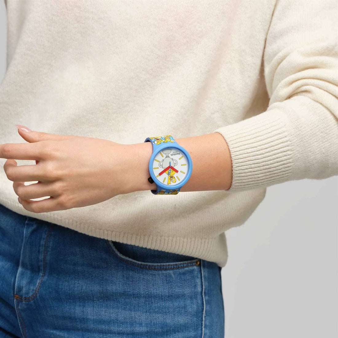 Orologio Unisex Swatch Best Dad Ever Homer Big Bold Simpson Collection SB05Z100