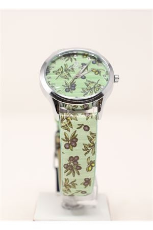 Orologio Donna Mizzica Olive Quarzo Solo Tempo Cinturino Pelle Multicolore