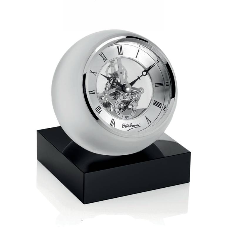 Orologio Da Comò Ottaviani Resina Lucida Vetro Trasparente 29791