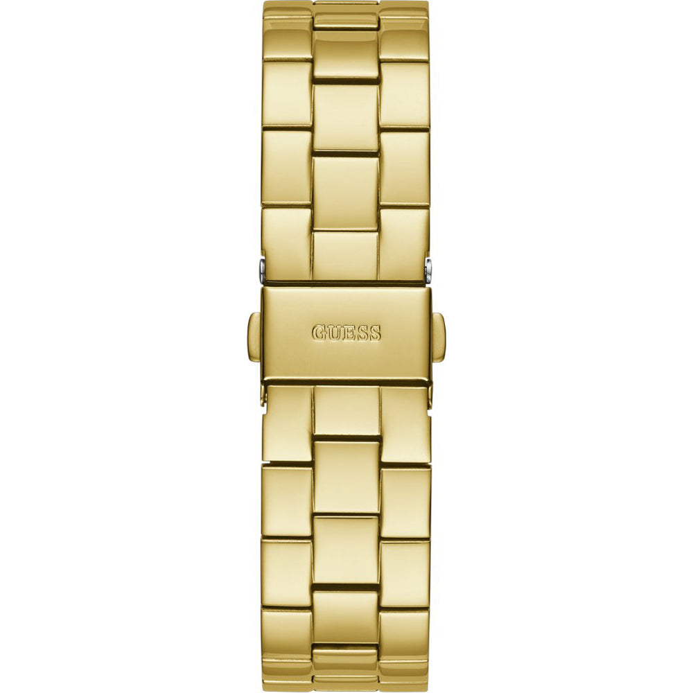 Orologio Donna Guess Quarzo Solo Tempo Acciaio Dorato Zirconi Data GW0286L2