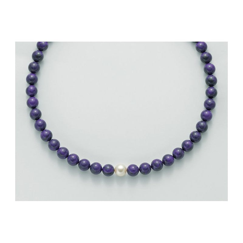 Collana Donna Miluna Argento 925 Girocollo Ametista PCL4782