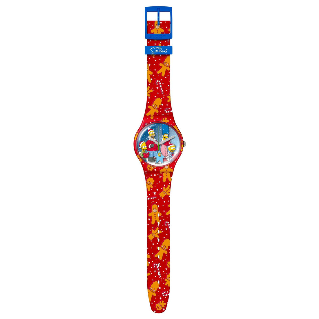 Orologio Unisex Swatch The Simpson Natale Quarzo Solo Tempo SUOZ361