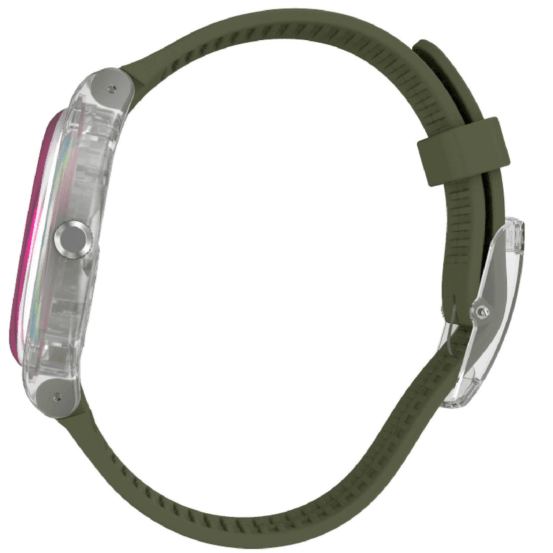 Orologio Donna Gomma Resina Swatch Solo Tempo Quarzo Verde Viola Polarmy SUOK714