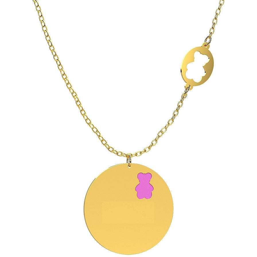 Collana bimbo Nanan oro 9Kt con ciondolo da incidere NGLD0028