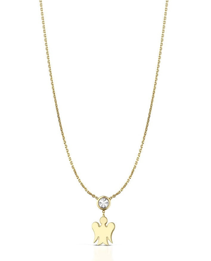 Collana Donna Roberto Giannotti Angelo Oro Giallo Bianco 9 KT NKT368