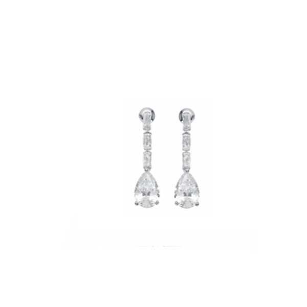 Orecchini Donna Ottaviani Bronzo Argentato Zircone Bianco 501079O