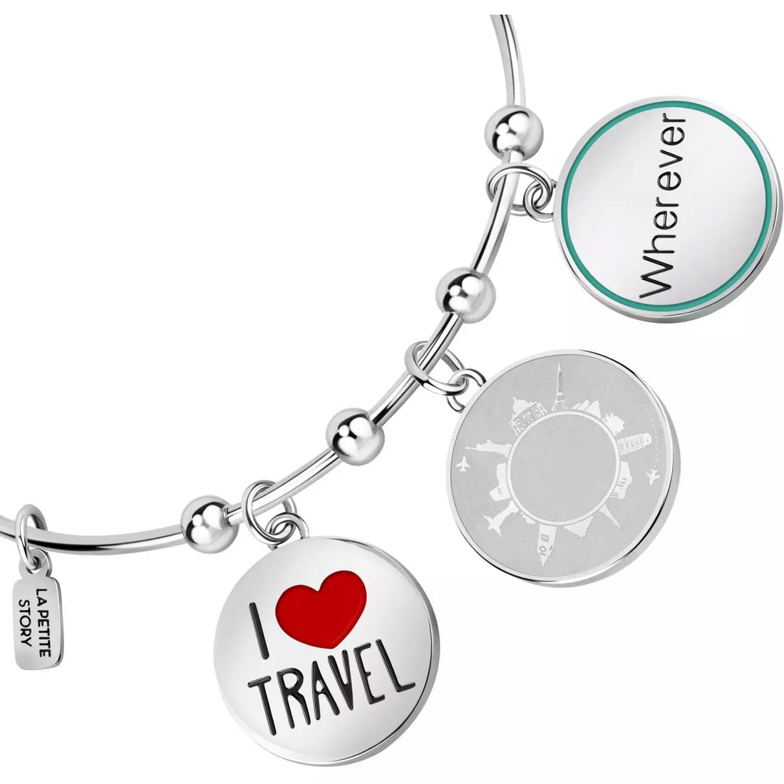Bracciale Donna La Petite Story Acciaio Con Charm Travel LPS05ATA06