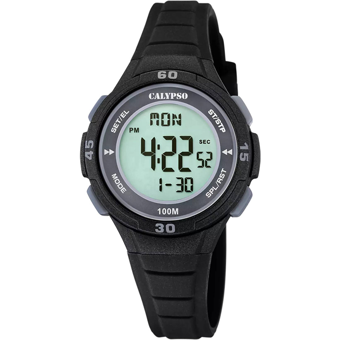 Orologio Bambino Calypso Quarzo Digitale Cronografo Cinturino Gomma K5830/6