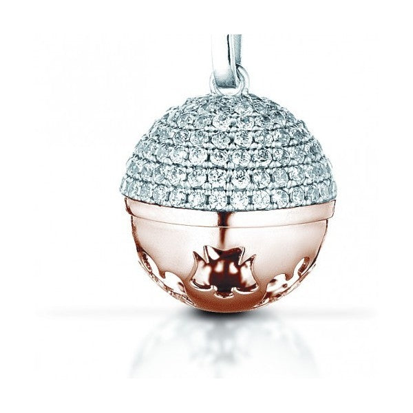 Collana Donna Chiama Angeli Roberto Giannotti Argento 925 Angeli Zirconi Rosè SFA93