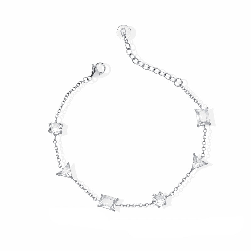 Bracciale Donna Liu Jo Acciaio Zirconi Bianchi LJ2853