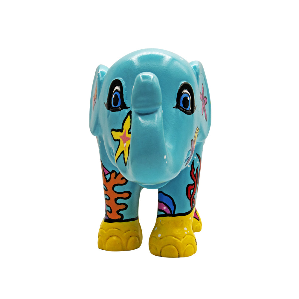 Elephant Parade Scultura Elefante SNORKELING 10cm Resina Dipinto A Mano 8858831265318