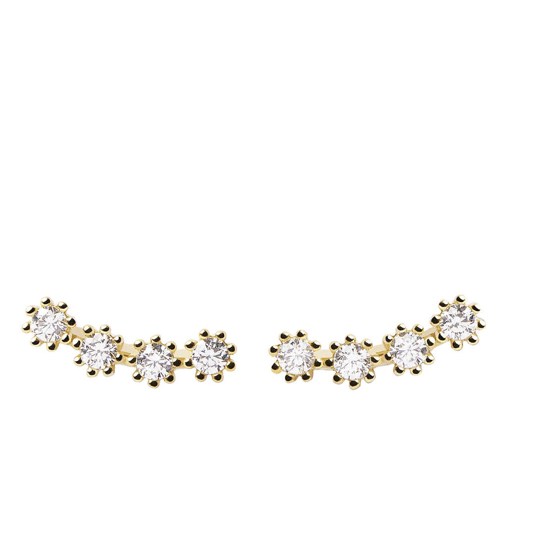 Orecchini Donna PDPaola Argento Dorato 925 Zirconi  AR01-431-U