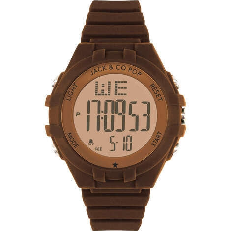 Orologio Uomo JACK&CO POP Digitale Silicone Marrone
