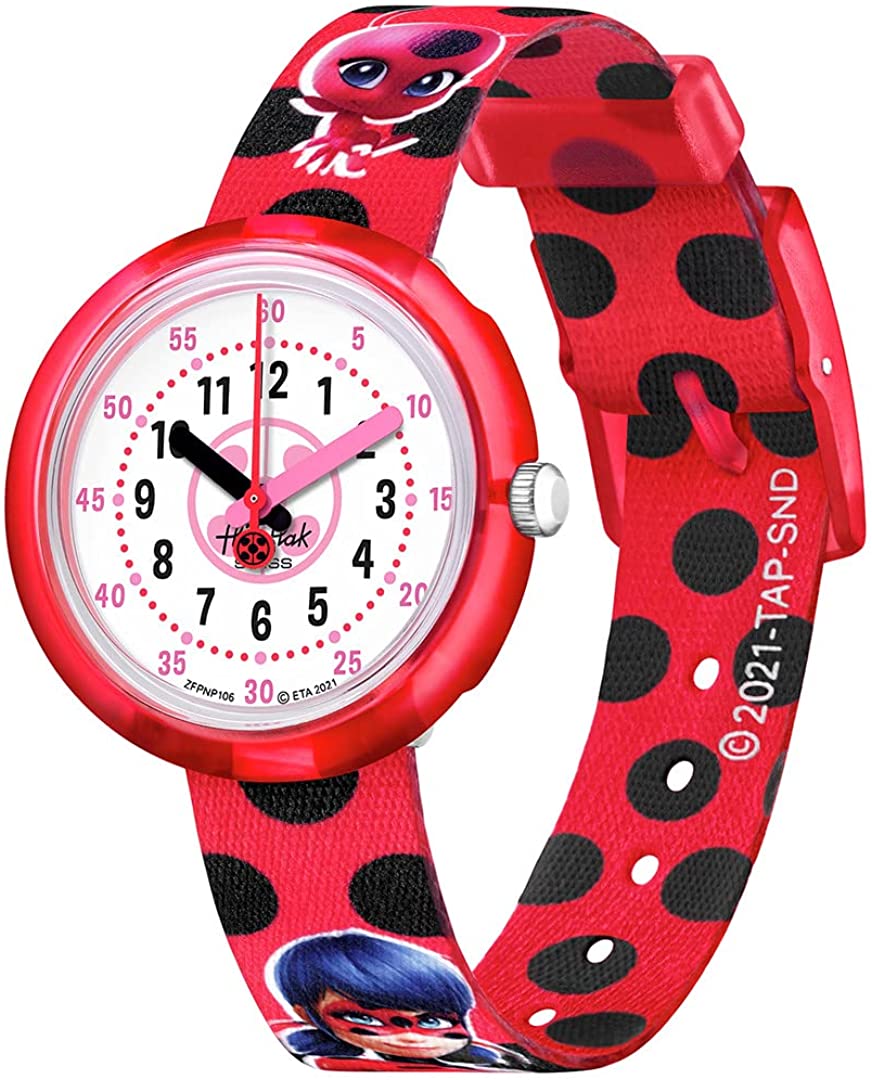 Orologio Bambino Swatch Solo Tempo Cat Noir Flik Flak  ZFPNP106