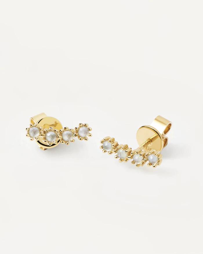 Orecchini Donna PDPaola Argento Dorato 925 Perle AR01-432-U