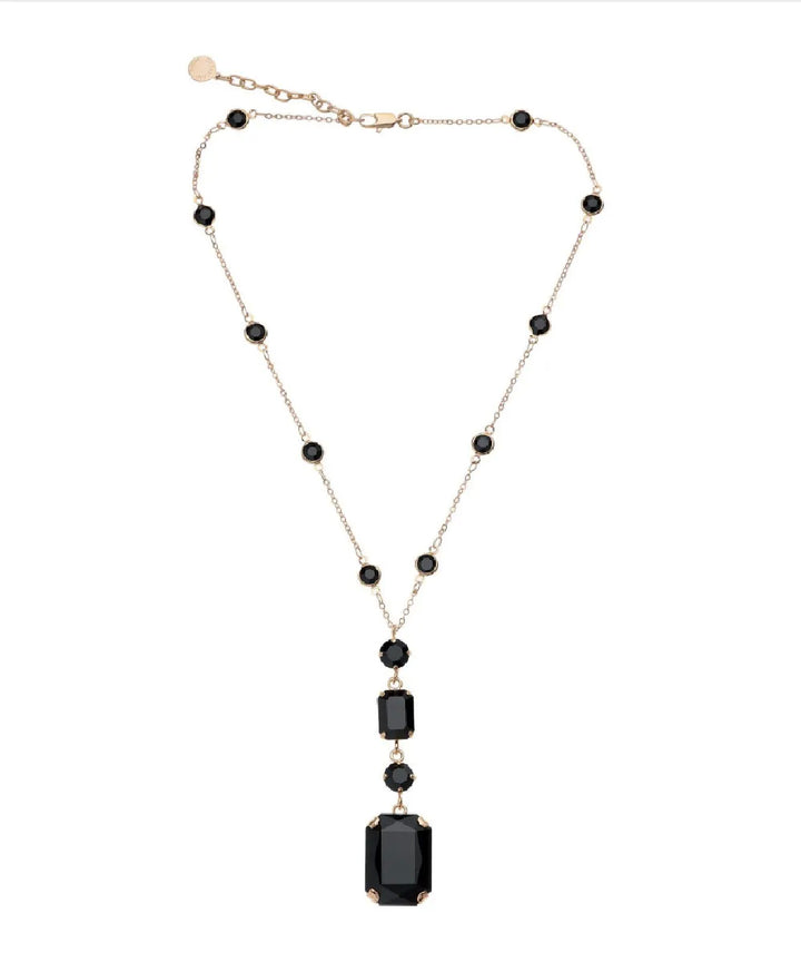 Collana Donna Ottaviani girocollo con cristalli Neri 500948C