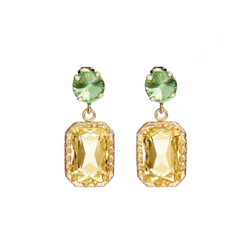 Orecchini Donna Ottaviani con Zirconi Bronzo Dorato 5006870