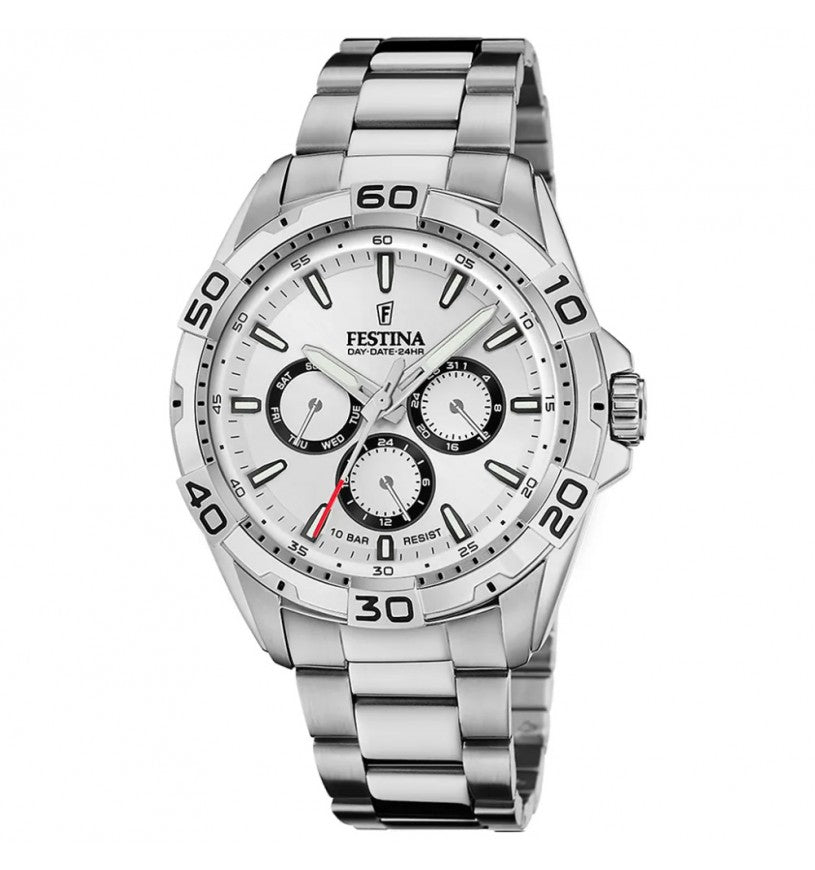 Orologio Uomo Festina Acciaio Quarzo Multifunzione argento 10 ATM F20623/1