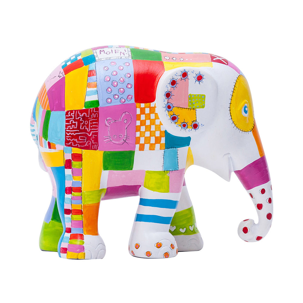 Scultura Elefante Onlylux Iro Iro 20cm Resina Dipinto A Mano 8858831232433